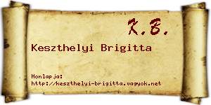 Keszthelyi Brigitta névjegykártya
